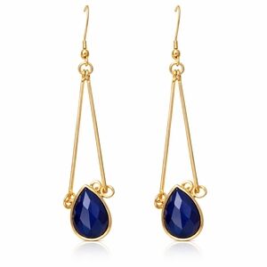 Midnight Drop Earrings NWT Elegant Dangle Statement Boutique Jewelry